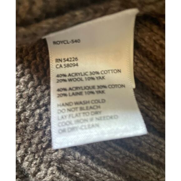 Royal Robbins Women’s Medium Fair Isle Knit Sweater Light Brown Yak Wool Blend - Picture 9 of 9